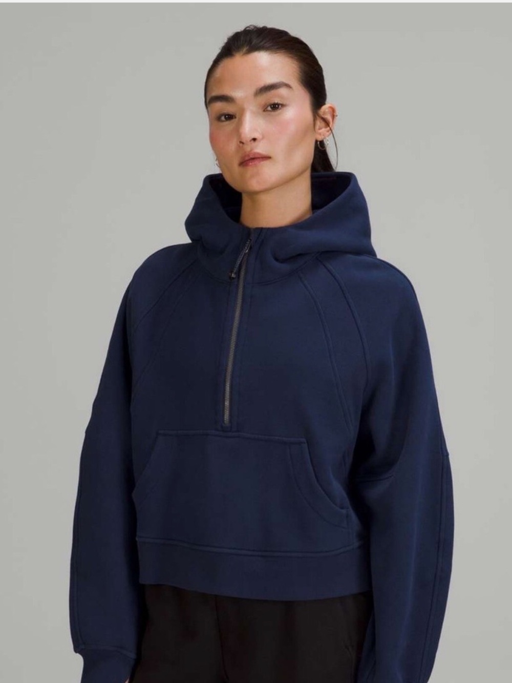 Lululemon Scuba Oversized Half Zip Hoodie XS/S True Navy